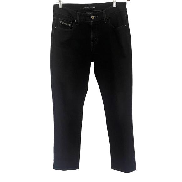 LEVI'S Mid Rise Skinny Jeans Womens 10 S/C Black Grunge Streetwear Embroidered - Picture 1 of 12